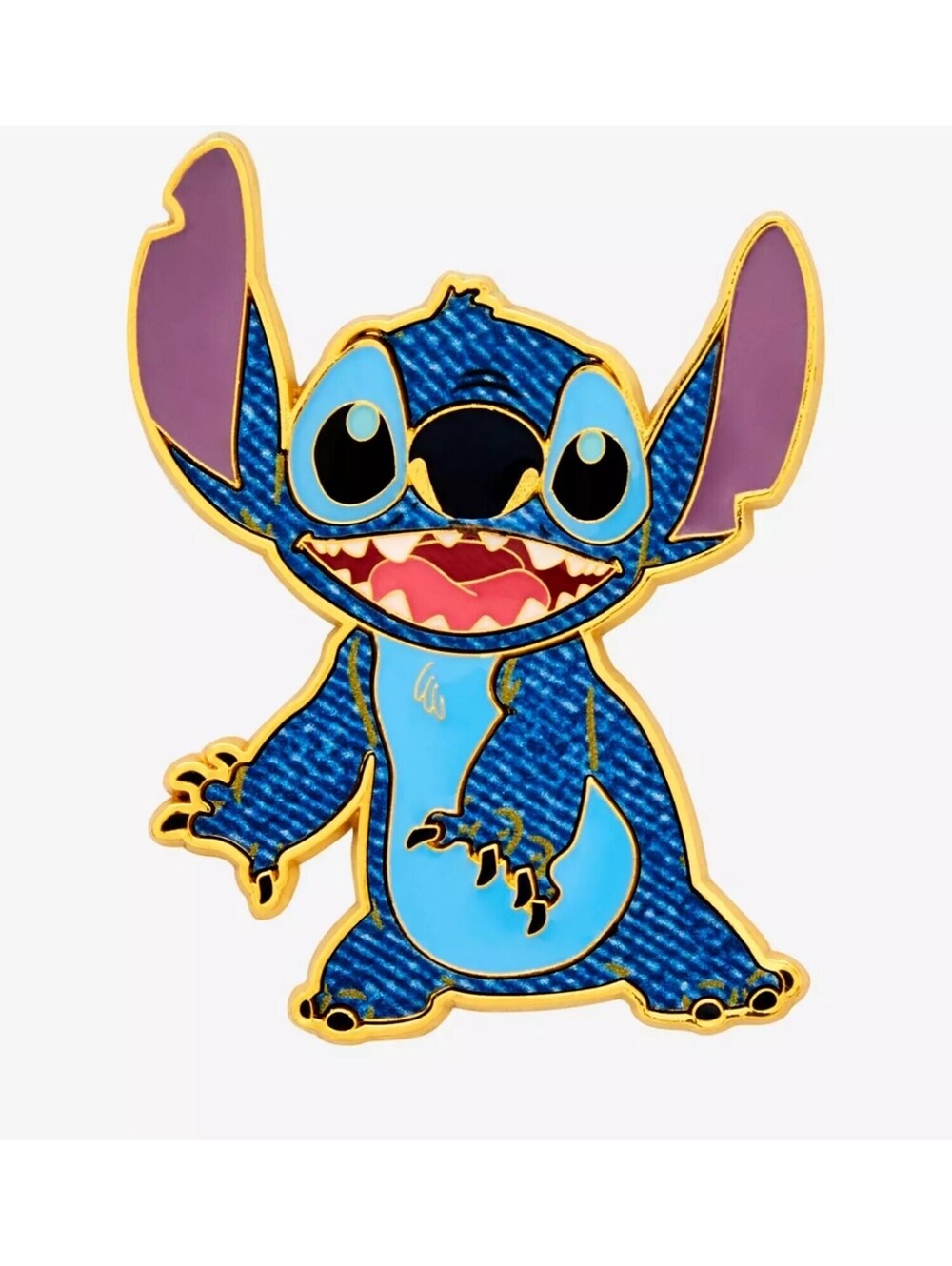 Loungefly Disney Lilo & Stitch Denim Stitch Enamel Pin